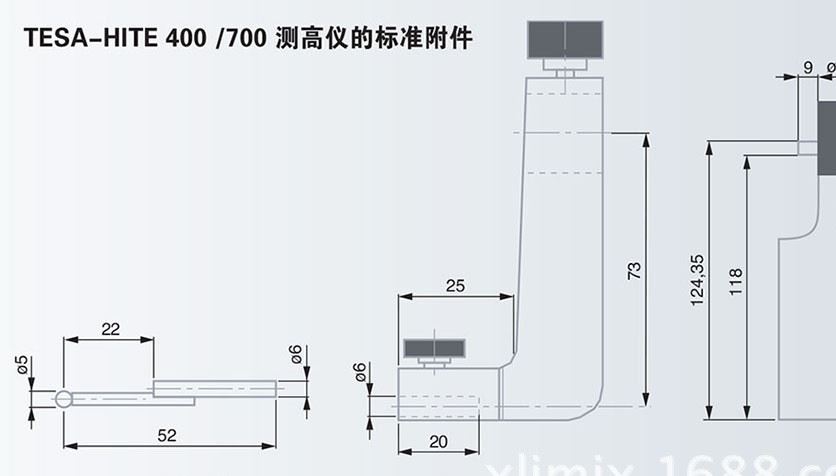 原装瑞士 400 700测高仪/带气浮/高度仪/高度计示例图4