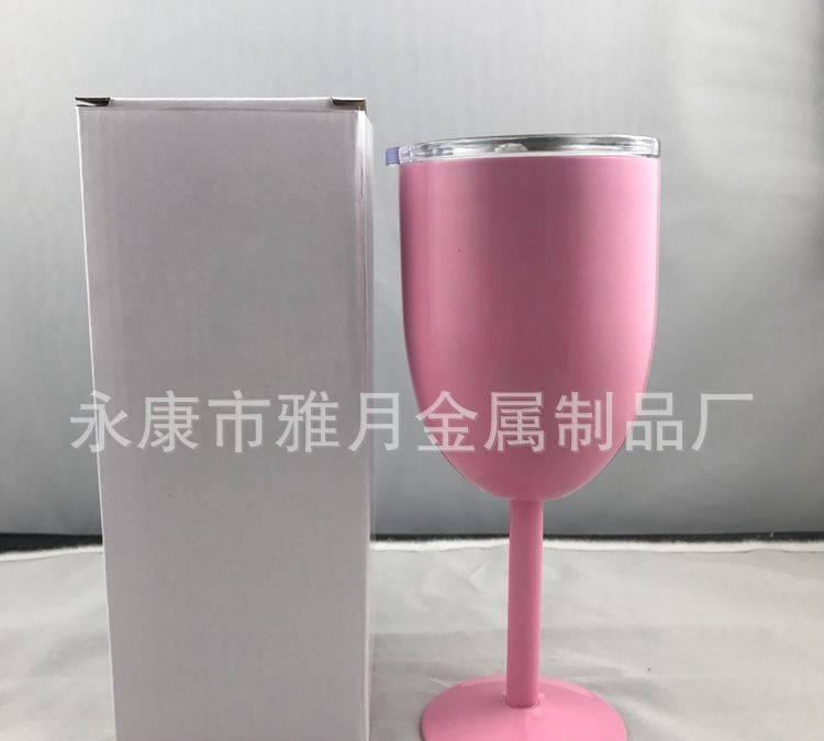 10z雙層高腳紅酒杯304不銹鋼雞尾酒杯保溫杯現(xiàn)貨一件代發(fā)示例圖9