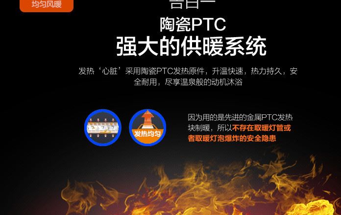 浴霸集成吊頂多功能風暖集成吊頂ptc超導浴霸 負離子空調型浴霸示例圖8