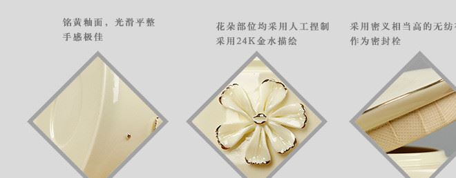 金塔茶葉罐 手工捏花描金黃釉陶瓷罐 批發(fā)定制豪禮瓷罐茶葉罐示例圖4