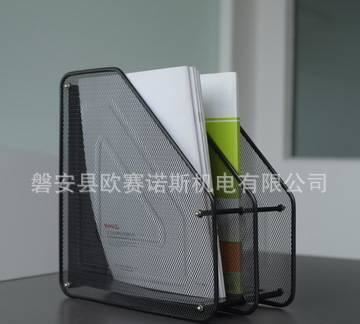 廠家直銷 兩格雜志盒鐵網(wǎng)辦公用品 辦公桌文件收納示例圖3