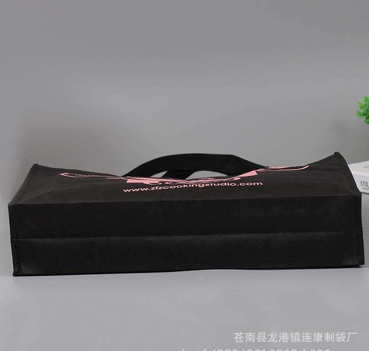 廠家定做環(huán)保覆膜無紡布袋 無紡布手提購物袋 覆膜袋淋膜購物袋示例圖7