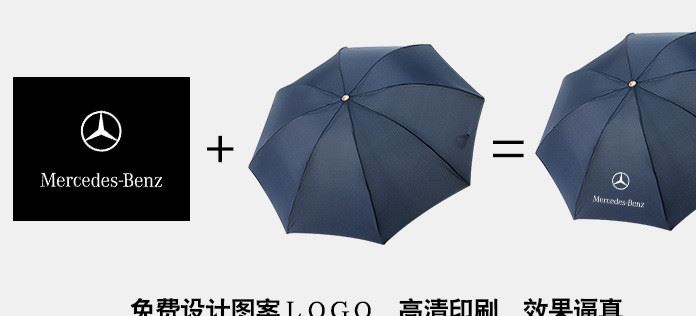 廣告精品傘 21寸四折雨傘定制logo晴雨傘禮品折疊傘廠家批發(fā)示例圖5