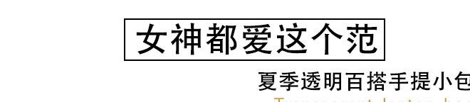 2018夏季新款女包时尚简约小清新PVC透明果冻包百搭潮流女士包包示例图1