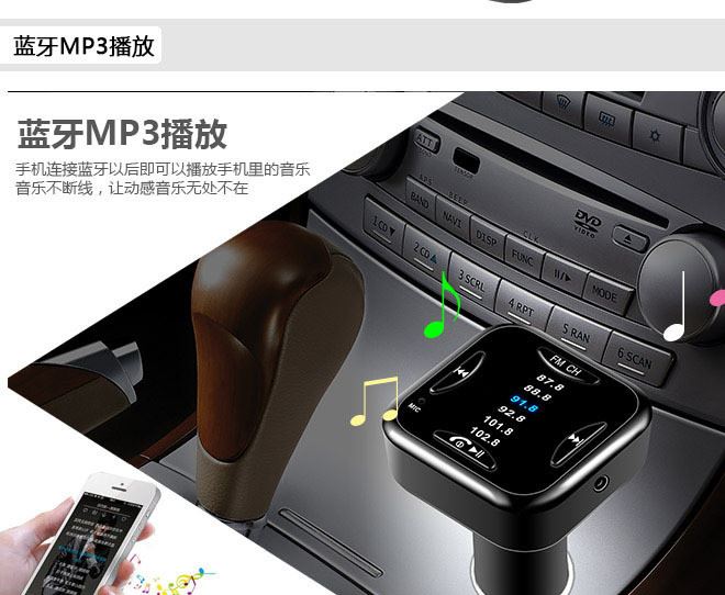 立體音效藍牙車載車充示例圖5