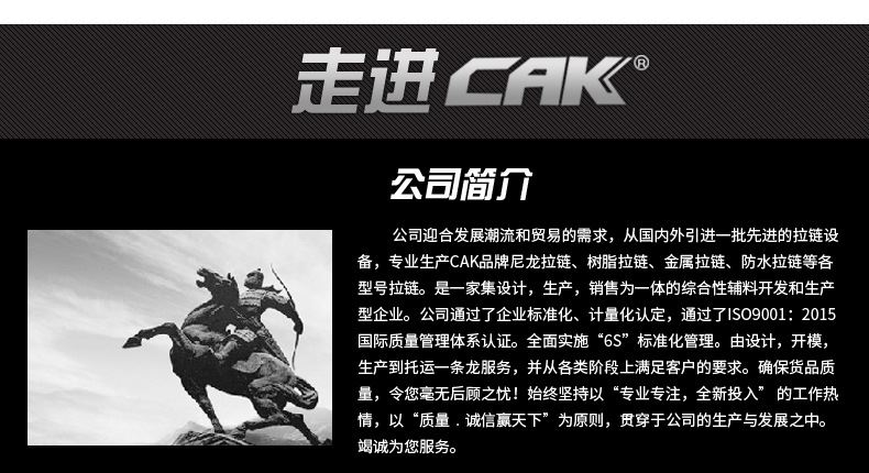 CAK拉鏈現(xiàn)貨批發(fā)5#尼龍閉尾拉鏈 服裝拉鏈3#家紡拉鏈多顏色示例圖13