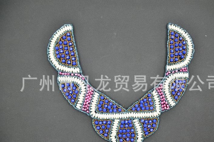 精品熱銷(xiāo) 手工訂珠手搖衣領(lǐng) 水溶鏤空衣領(lǐng)花邊示例圖99