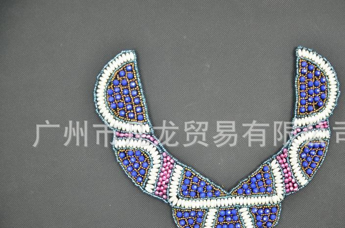 精品熱銷(xiāo) 手工訂珠手搖衣領(lǐng) 水溶鏤空衣領(lǐng)花邊示例圖100