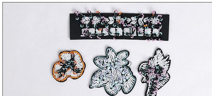 貼刺繡布貼 電腦繡花章仔 花朵系列珠片繡花布貼衣服補(bǔ)丁批發(fā)定制示例圖15