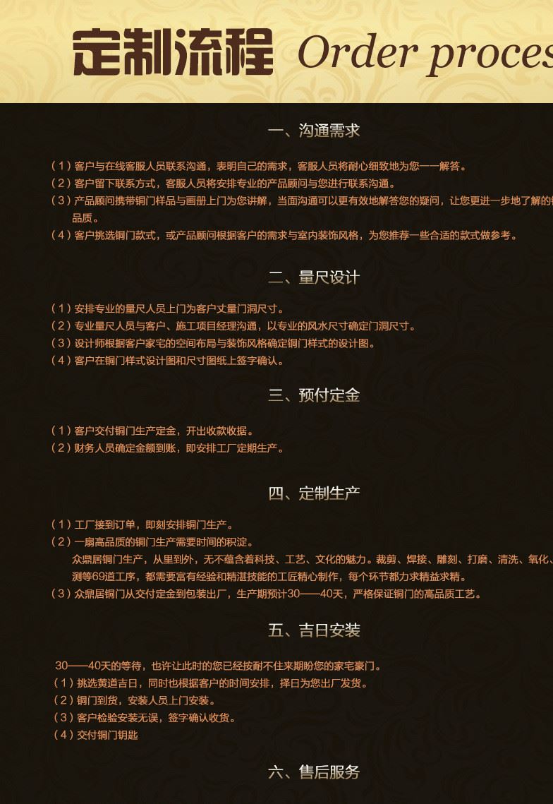 眾鼎居防火防盜銅門 安全推拉銅門 歐式別墅大宅銅門定做示例圖12