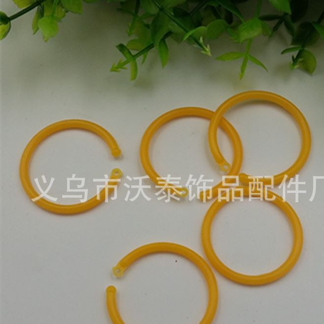 厂家供应25mm塑料开口圈 环保塑胶卡环 儿童玩具配件
