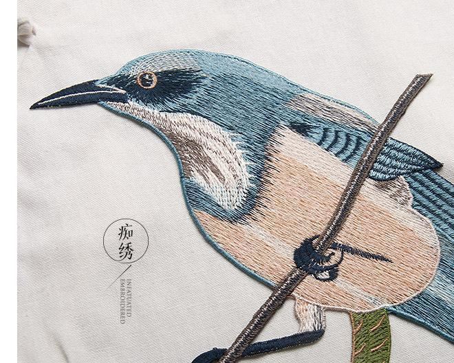 電腦刺繡花鳥布貼大號(hào)衣服補(bǔ)洞補(bǔ)丁貼花旗袍服裝diy裝飾輔料手縫示例圖14
