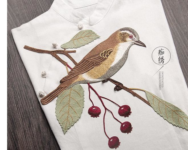 電腦刺繡花鳥布貼大號(hào)衣服補(bǔ)洞補(bǔ)丁貼花旗袍服裝diy裝飾輔料手縫示例圖15