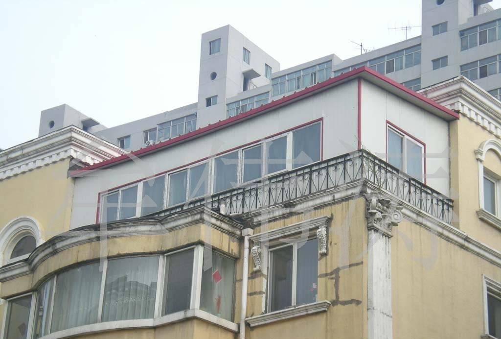 供應工地宿舍辦公樓頂 活動板房 加層實用型坡頂示例圖1