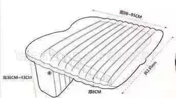 車載充氣床 車震床墊野外露營旅行床SUV轎車用后排汽車充氣示例圖7