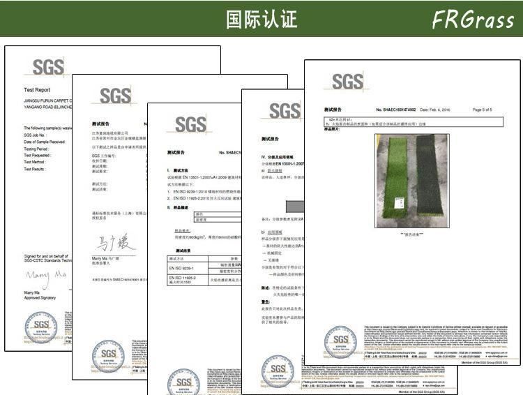 富潤廠家直銷運動場草坪 人工足球草耐磨假草皮 出口品質示例圖14