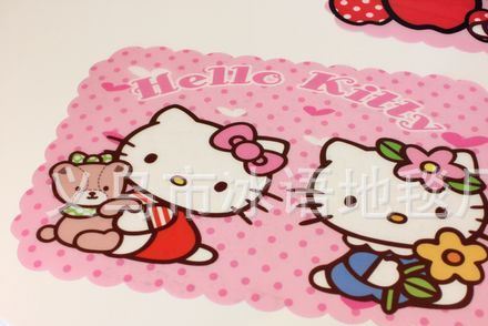 hello Kitty凱蒂貓環(huán)保塑料PP餐墊防水防油叮當(dāng)兒童隔熱墊餐桌墊示例圖20