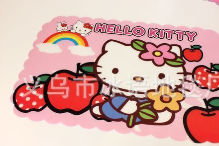 hello Kitty凱蒂貓環(huán)保塑料PP餐墊防水防油叮當(dāng)兒童隔熱墊餐桌墊示例圖21