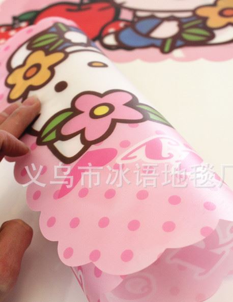 hello Kitty凱蒂貓環(huán)保塑料PP餐墊防水防油叮當(dāng)兒童隔熱墊餐桌墊示例圖24