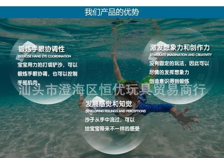 兒童沙灘玩具寶寶挖沙灘桶套裝 戲水洗澡兒童海邊沙模鏟子工具示例圖4