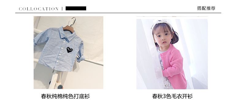 2017春季新品女童長(zhǎng)袖 甜美可愛(ài)繡花兒童打底衫 圓領(lǐng)套頭寶寶棉示例圖3