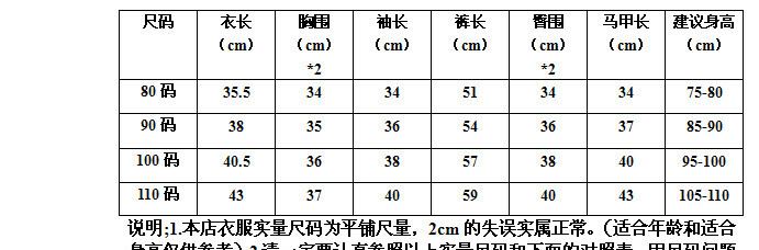 三件套尺碼