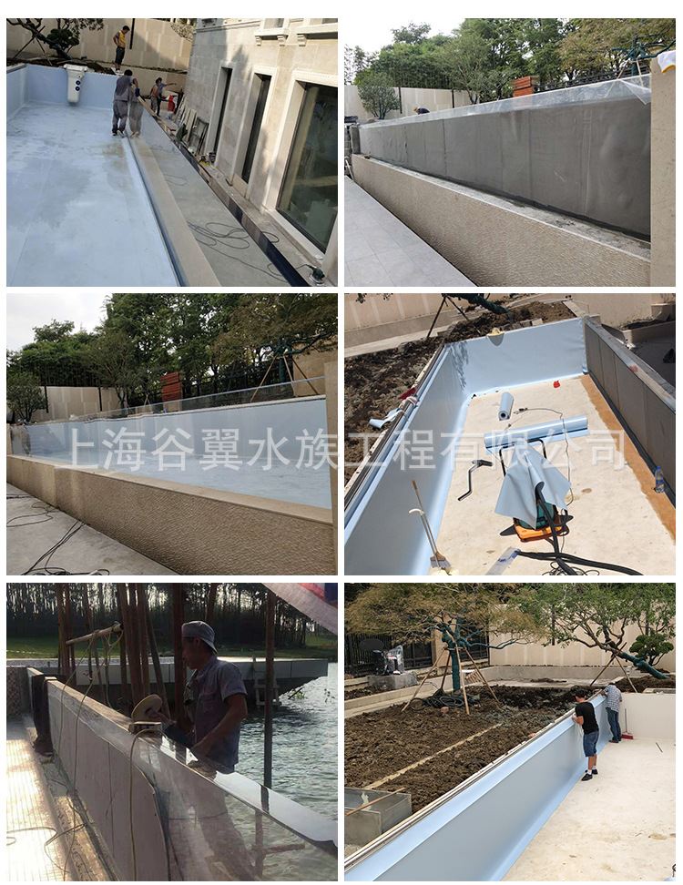 【大型亞克力游泳池】 承接庭院酒店泳池工程 無(wú)邊際泳池定制示例圖10