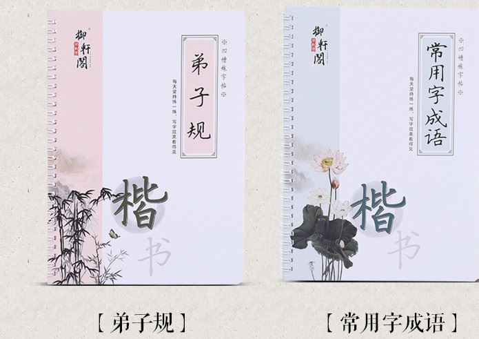 廠家批發(fā)學(xué)生凹槽魔幻字帖練字板御軒閣楷書(shū)新套裝5本裝一件代發(fā)示例圖5