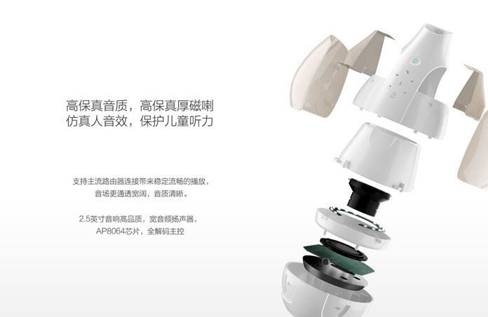 騰創淘云互動智能護眼臺燈聲控音箱響語音交互WIFI生日禮品物示例圖21