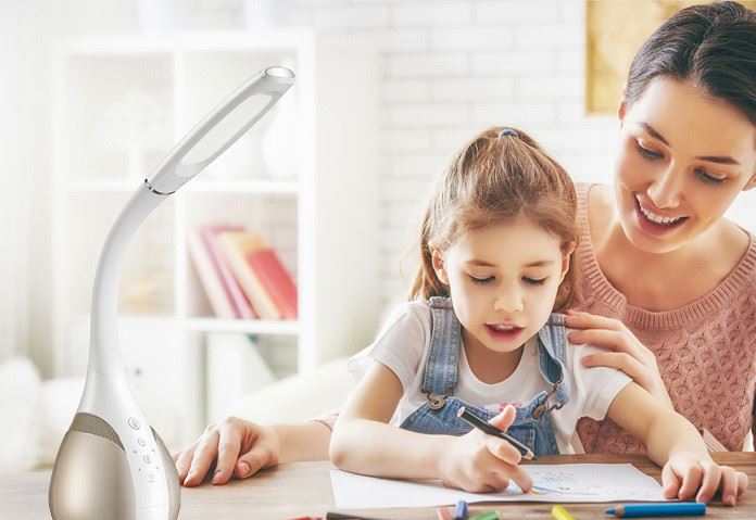 騰創淘云互動智能護眼臺燈聲控音箱響語音交互WIFI生日禮品物示例圖22