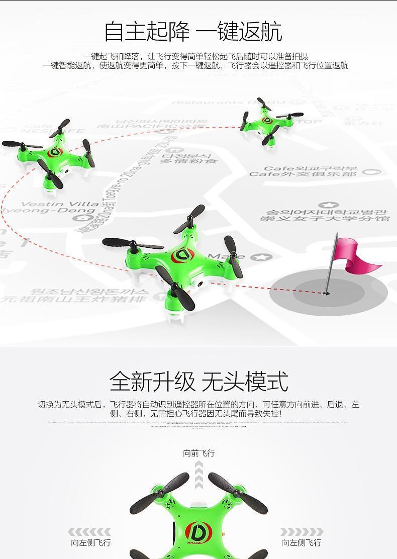 四軸飛立特H811C迷你高清航拍2.4G6軸陀螺儀遙控微型示例圖13