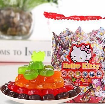 hello kitty 散裝 喜糖軟糖 果汁軟糖 1袋/2斤休閑食品批發(fā)示例圖1