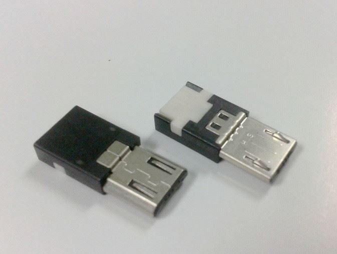 MICRO USB5P刺破式連接器 電子元器件手機USB插頭示例圖1