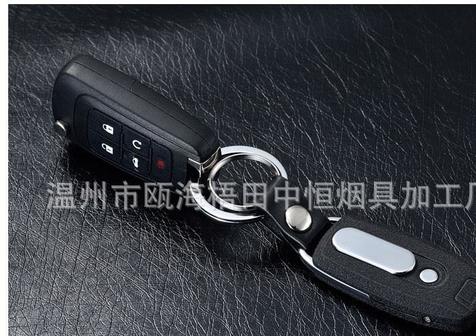 新款usb帶燈打火機鑰匙扣男士多功能 電子點煙器磨砂款一件代發(fā)示例圖24