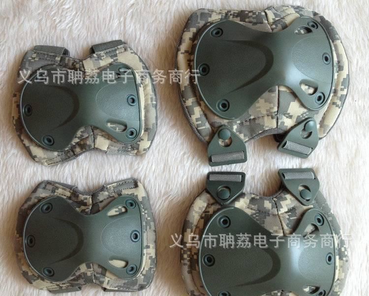 變形金剛護(hù)具 戶(hù)外溜冰輪滑CS野戰(zhàn)裝備軍迷護(hù)膝護(hù)肘四件套裝示例圖7