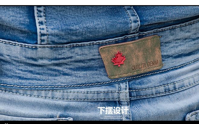 一件代發(fā) 街拍 男女韓版修身微彈情侶套裝夾克牛仔套裝示例圖16