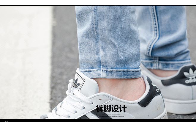 一件代發(fā) 街拍 男女韓版修身微彈情侶套裝夾克牛仔套裝示例圖25