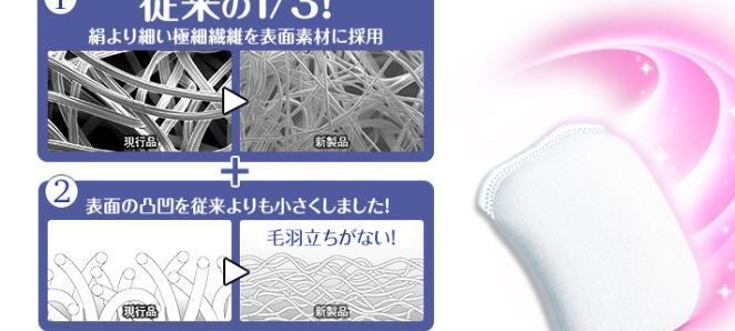 日本Cosme大賞尤妮佳 絲花潤澤1/3超吸收超省水化妝棉32枚示例圖2