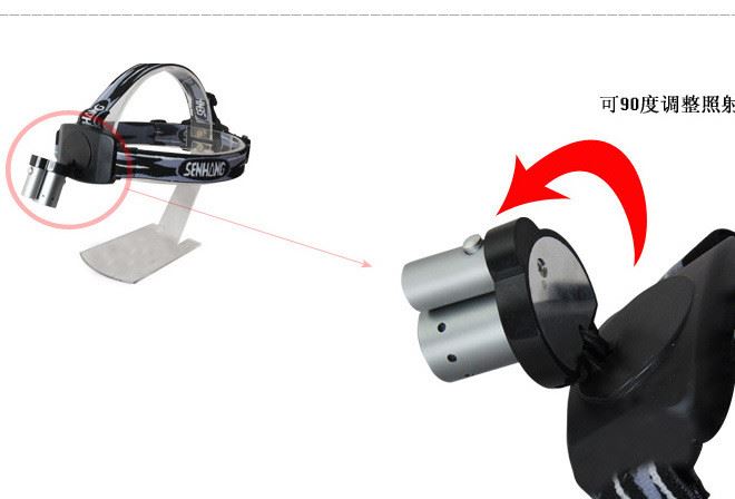 【双管头灯】供应级双管头灯 双头双按钮双头头灯 强光探照灯示例图9