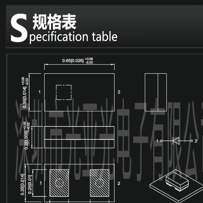 【工厂直销】小贴片LED 0201翠绿 绿色 绿光 绿灯 LED 需订货示例图3