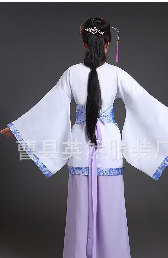 古代貴妃唐裝漢服古裝服裝仙女古箏演出服舞蹈漢服女改良示例圖21