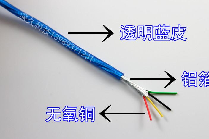 安普信諾 高清數(shù)字屏蔽4芯電話線示例圖1