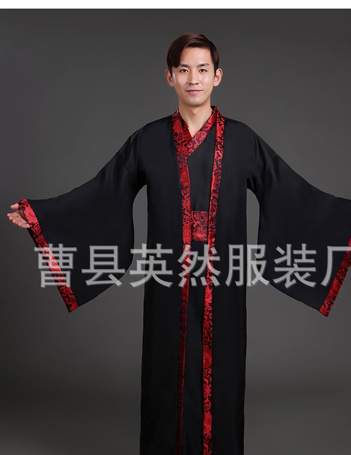 古裝男士 漢代大臣服裝古裝大俠演出服唐裝成年古裝漢服 秦漢服示例圖1