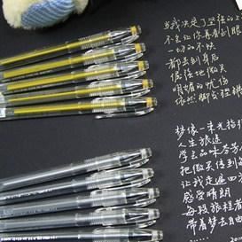 必備創意閃光中性筆簽字筆影集配件黑卡手工專用示例圖1
