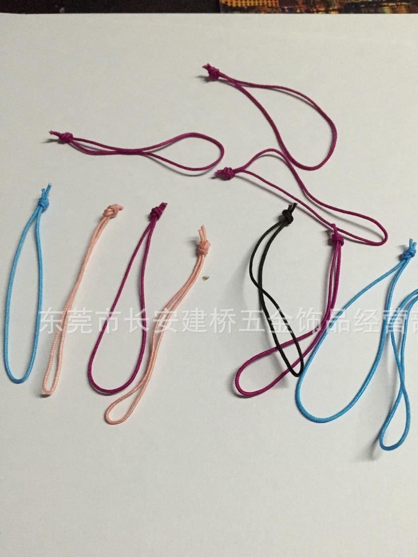 五金小飾品蠟繩手鏈 膠珠彈性彈力繩 無彈性8字繩 手機(jī)穿孔尼絲線示例圖15