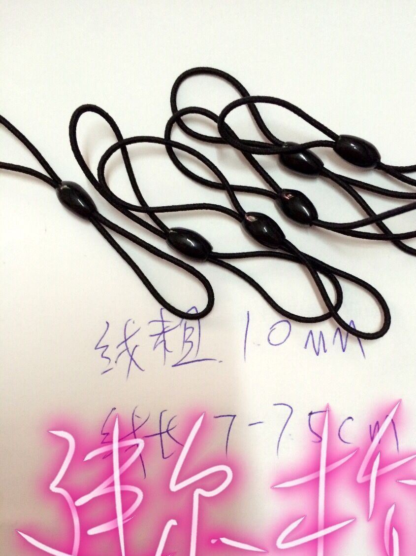 五金小飾品蠟繩手鏈 膠珠彈性彈力繩 無彈性8字繩 手機(jī)穿孔尼絲線示例圖17