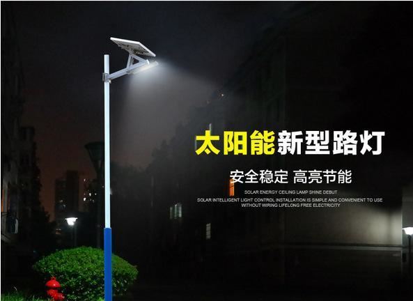恩世新農(nóng)村太陽能路燈戶外超亮一體化庭院燈家用led蝙蝠路燈示例圖1