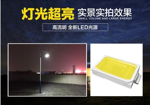 恩世新農(nóng)村太陽能路燈戶外超亮一體化庭院燈家用led蝙蝠路燈示例圖4