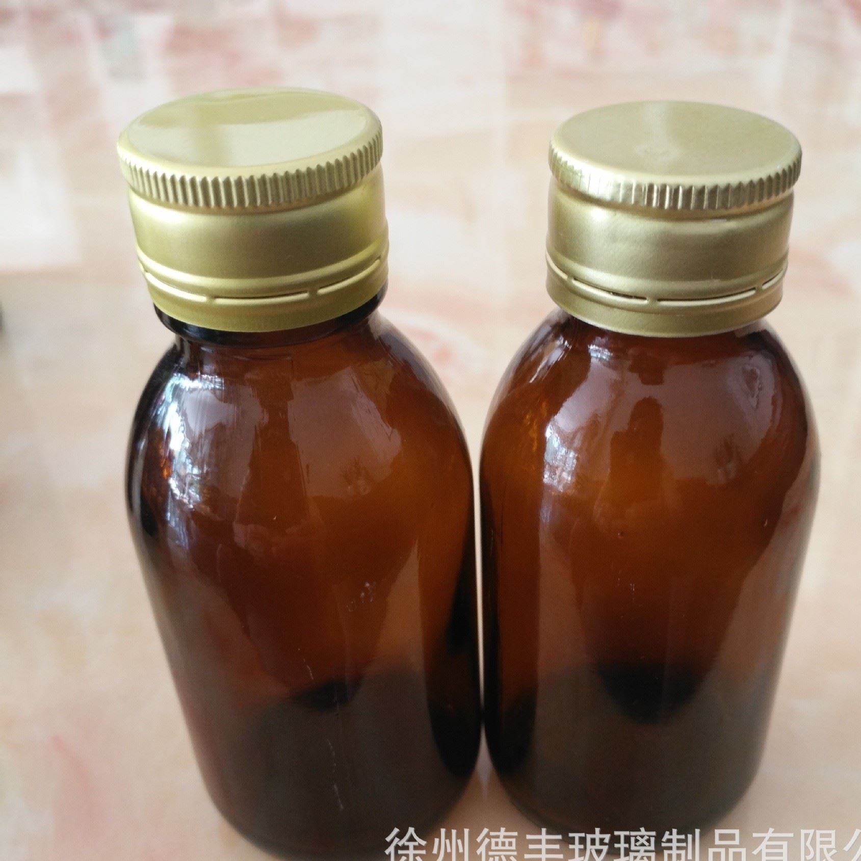 大量銷售茶色口服液玻璃瓶30ml 60ml 100ml藥用密封玻璃瓶玻璃pin示例圖1