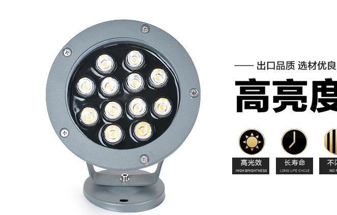 LED投射燈9W12W15W18W24W投光燈工程庭院景觀戶外室外防水示例圖3